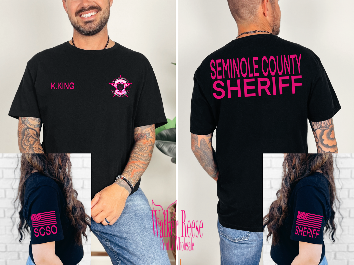 PINK SEMINOLE COUNTY SHERIFF - DRIFIT TEE