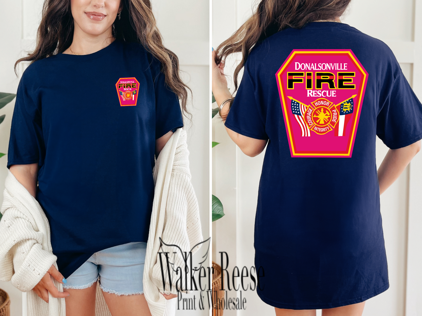 Donalsonville Fire Rescue Tee - PINK