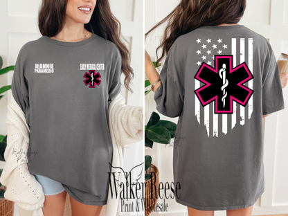 EMS Pink Star of Life Tee