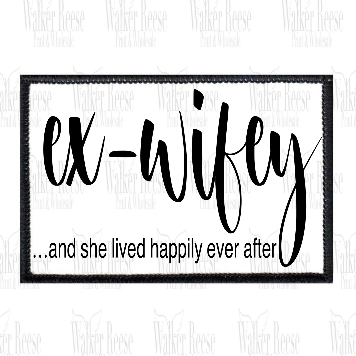 EX-WIFEY Embroidered Hat Patch