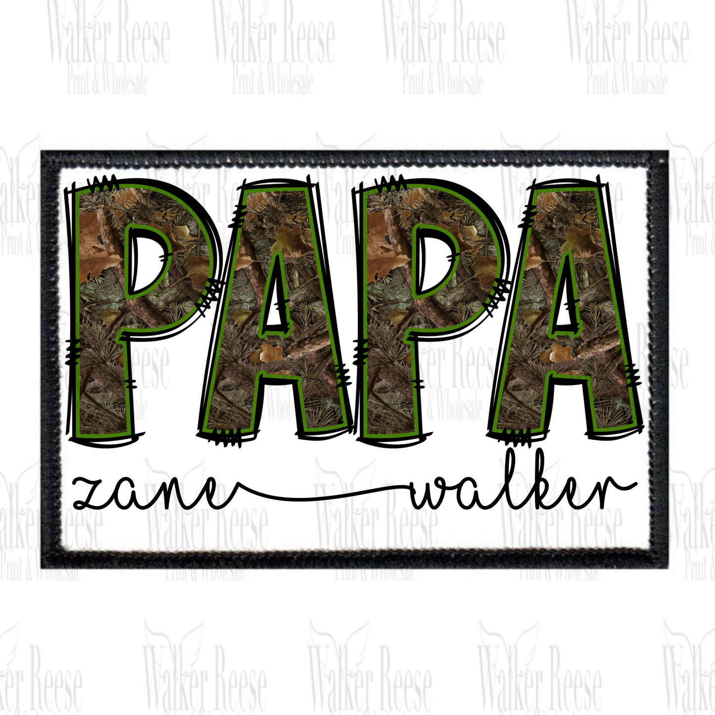 Hunter Alpha PAPA Embroidered Hat Patch