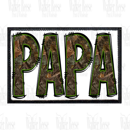 Hunter Alpha PAPA Embroidered Hat Patch