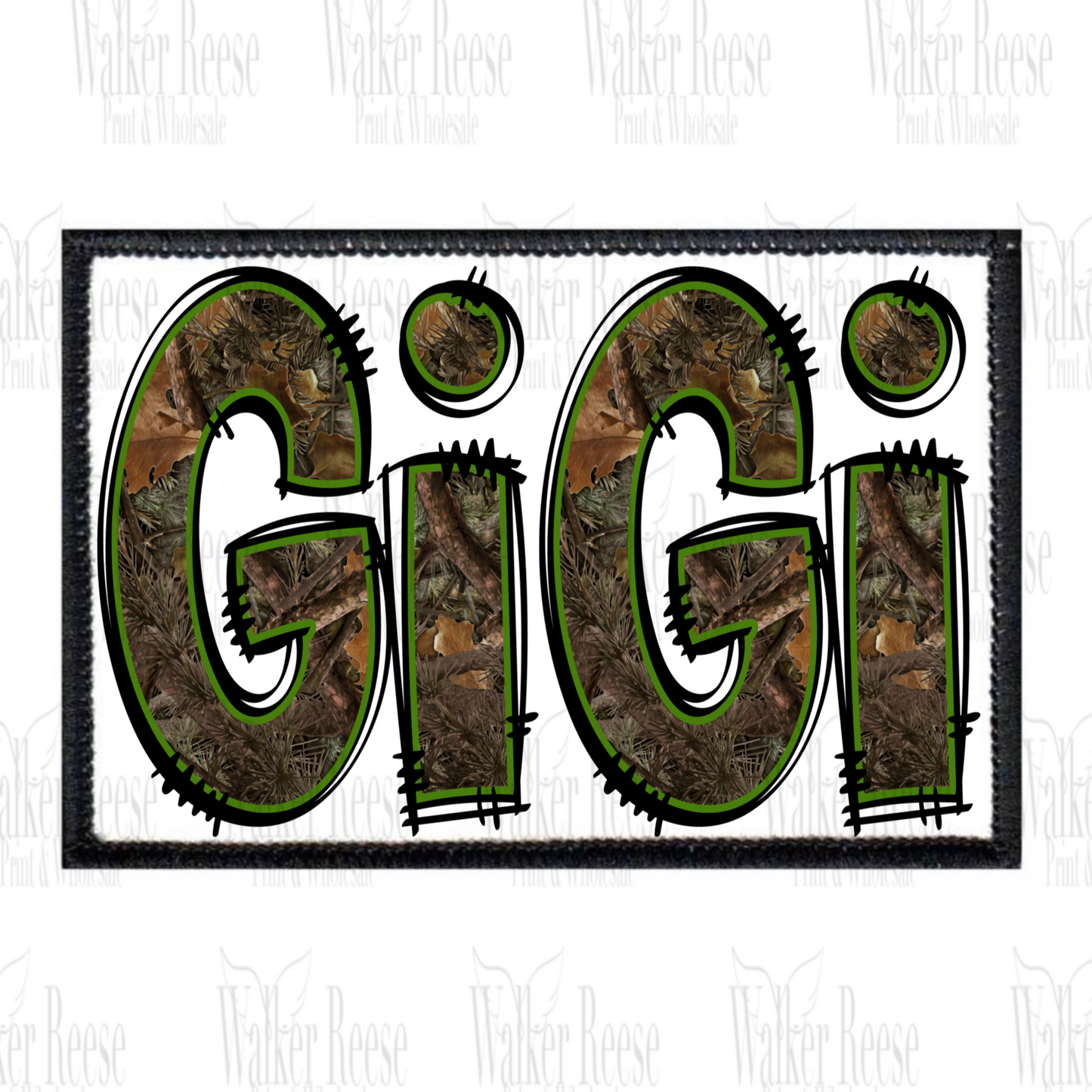 Hunter Alpha GIGI Embroidered Hat Patch