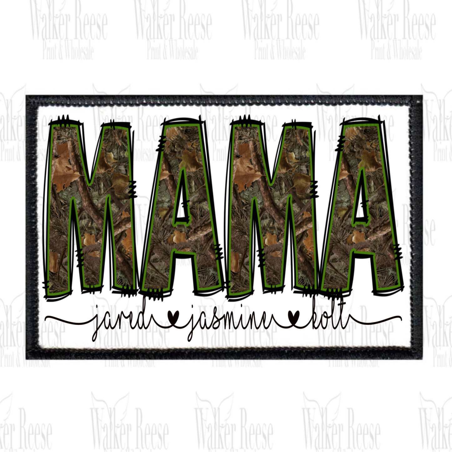 Hunter Alpha MAMA Embroidered Hat Patch