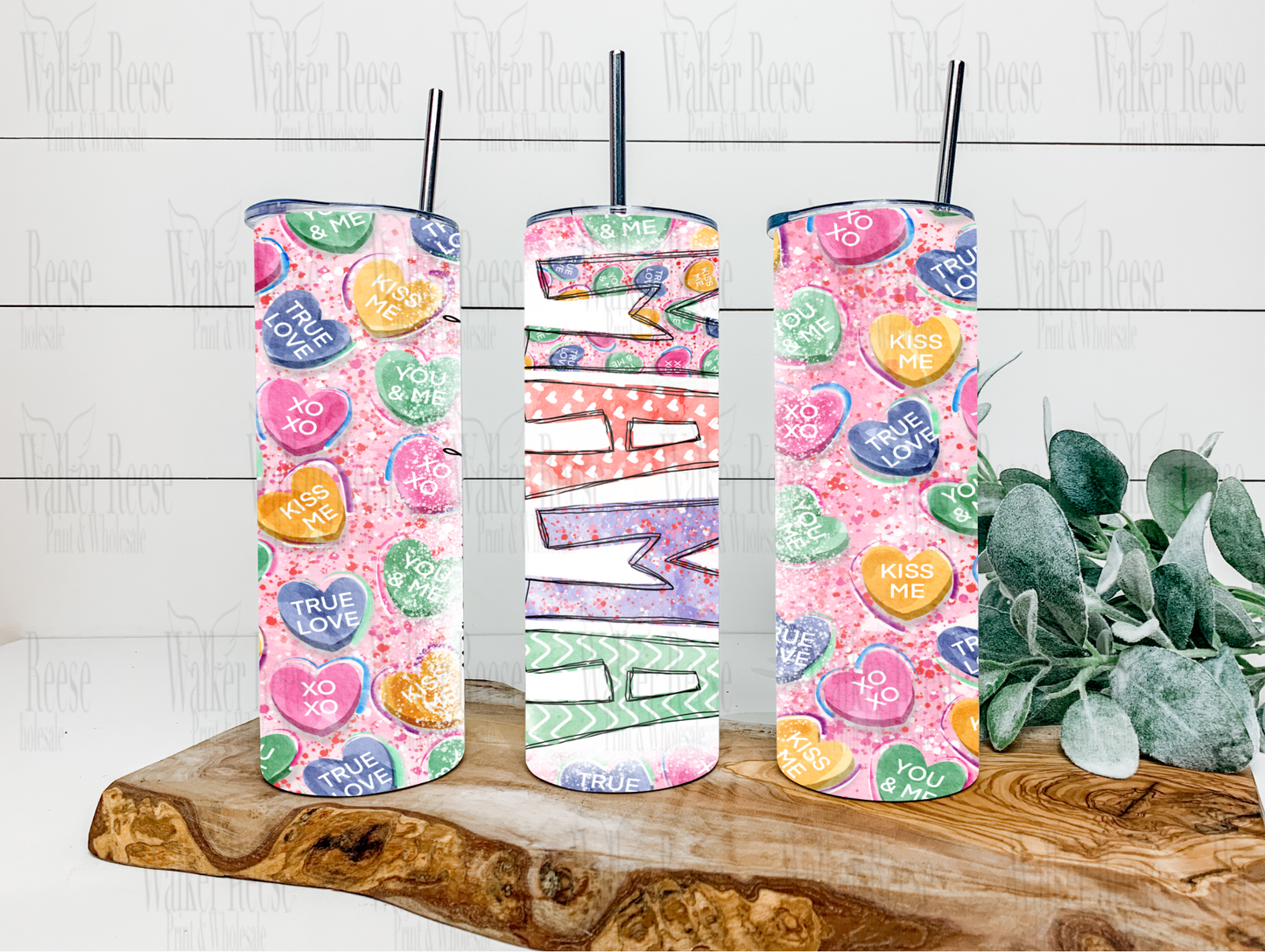 Valentine Mama Candy Hearts Tumbler