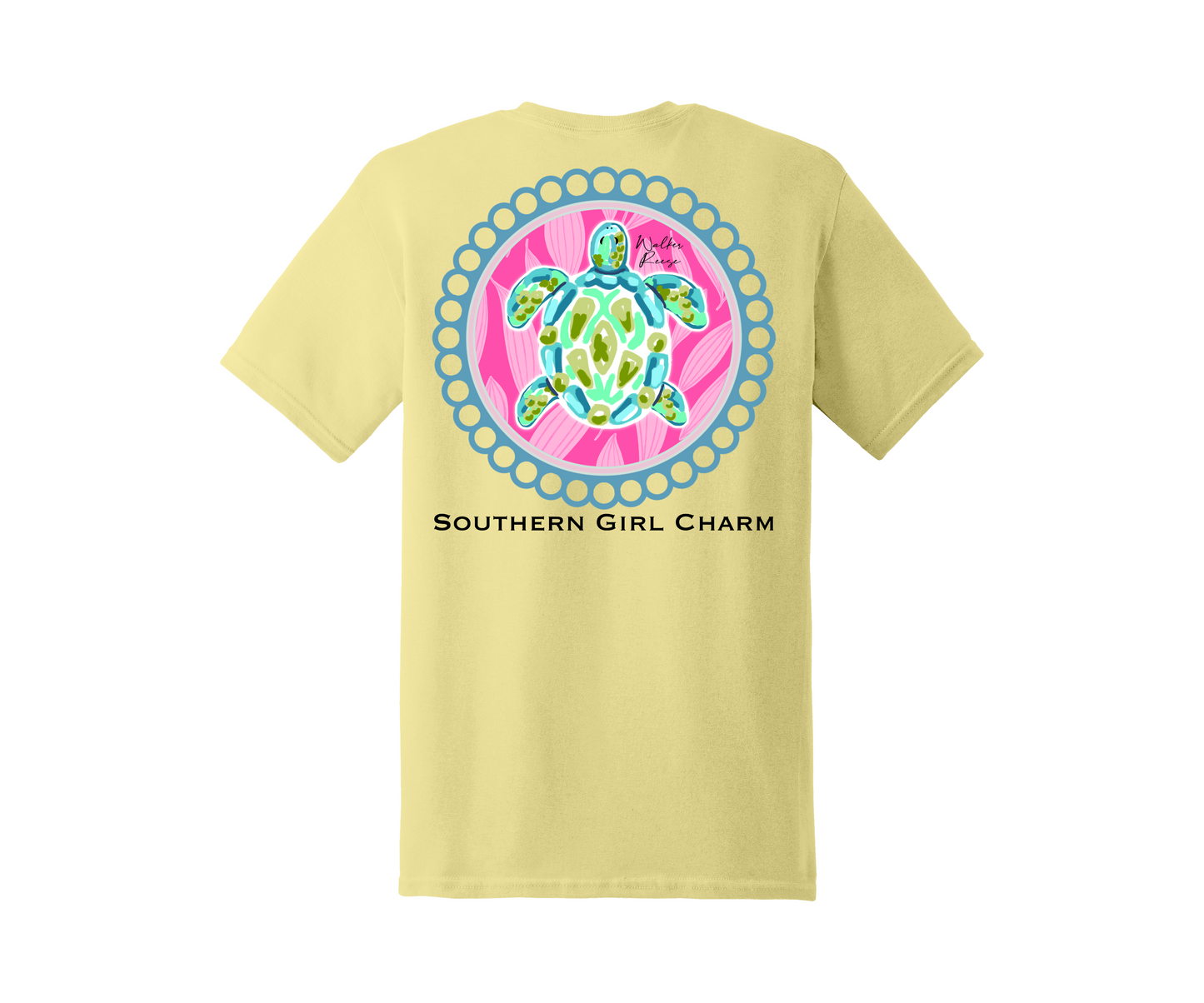 Southern Girl Charm Sea Turtle Tee