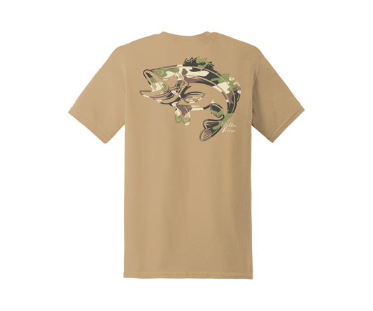 Old School Camo Bass Tee