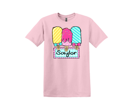 Popsicle Monogram Tee