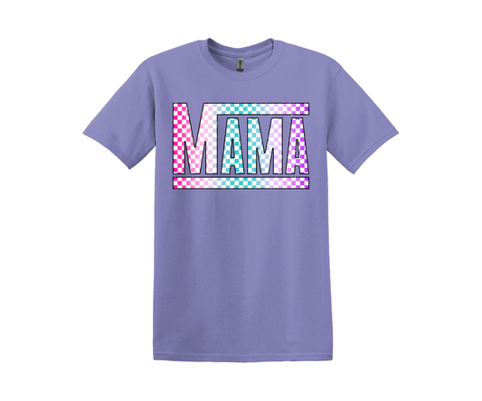 Checkered Mama Tee #3