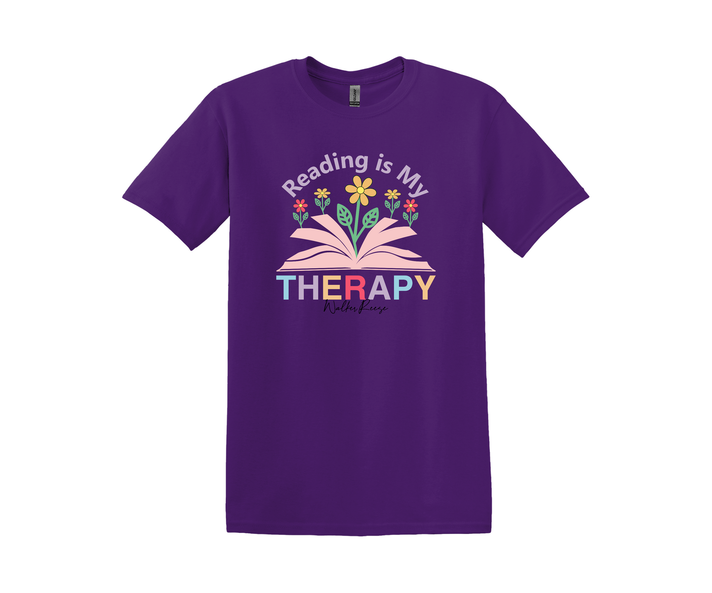 Reading is My Therapy Tee