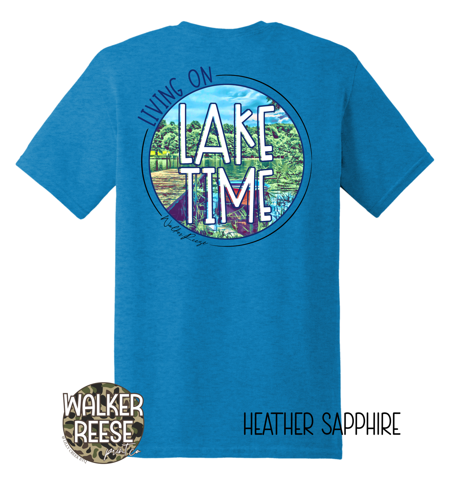 Living On Lake Time Tee