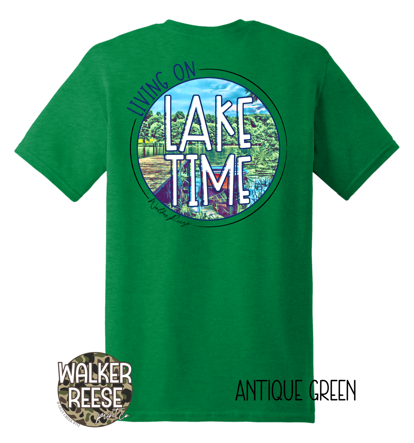 Living On Lake Time Tee