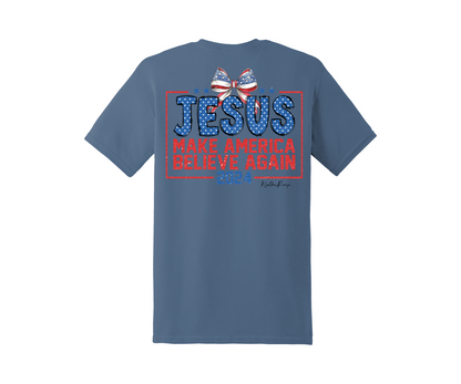 Jesus Make America Believe Again 2024 Tee