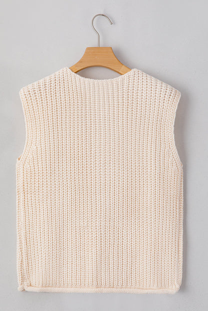 Chunky Knit Sweater Vest RTS