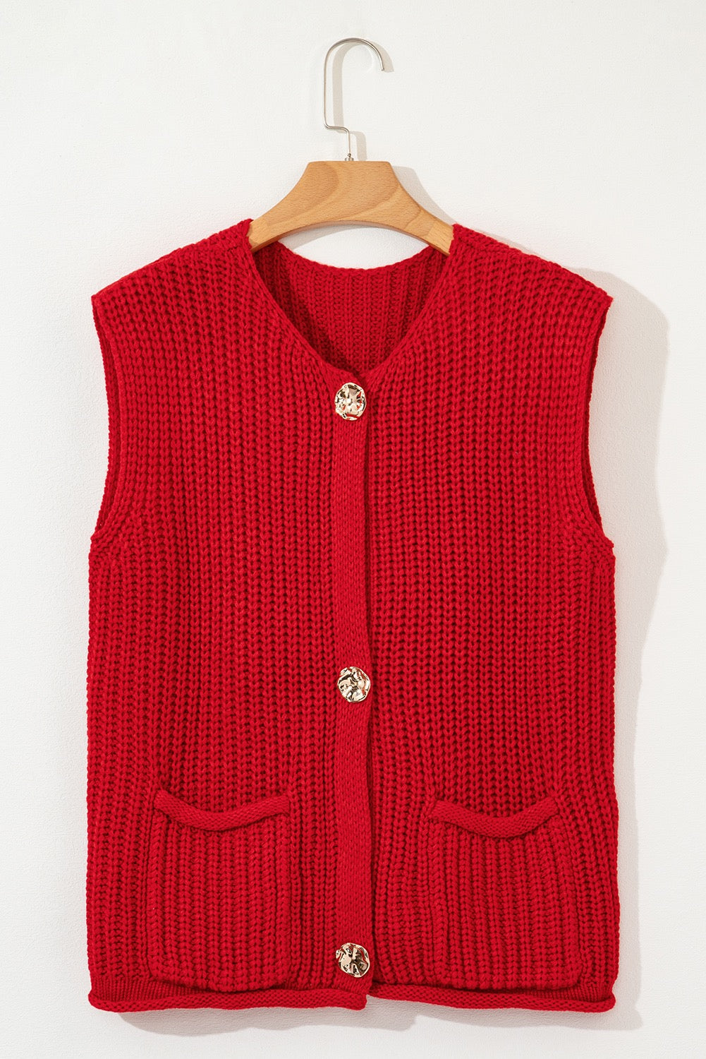 Chunky Knit Sweater Vest RTS