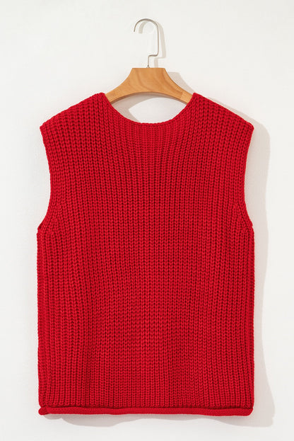 Chunky Knit Sweater Vest RTS