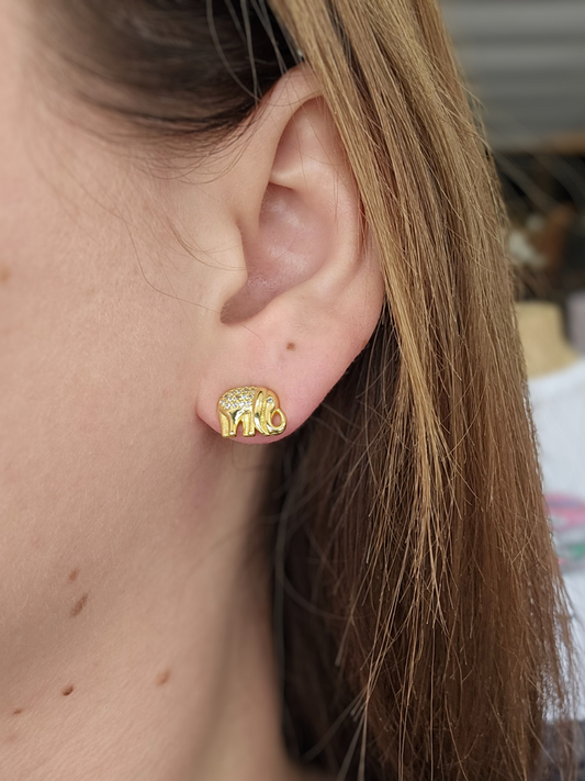 Elephant Stud Earrings