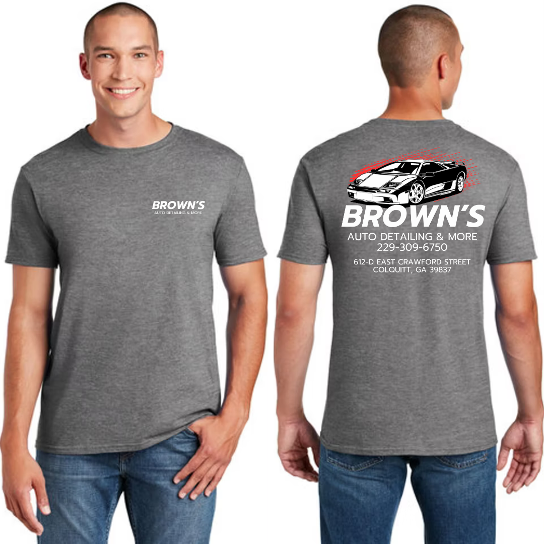 BROWN'S AUTO DETAILING BUSINESS TEE