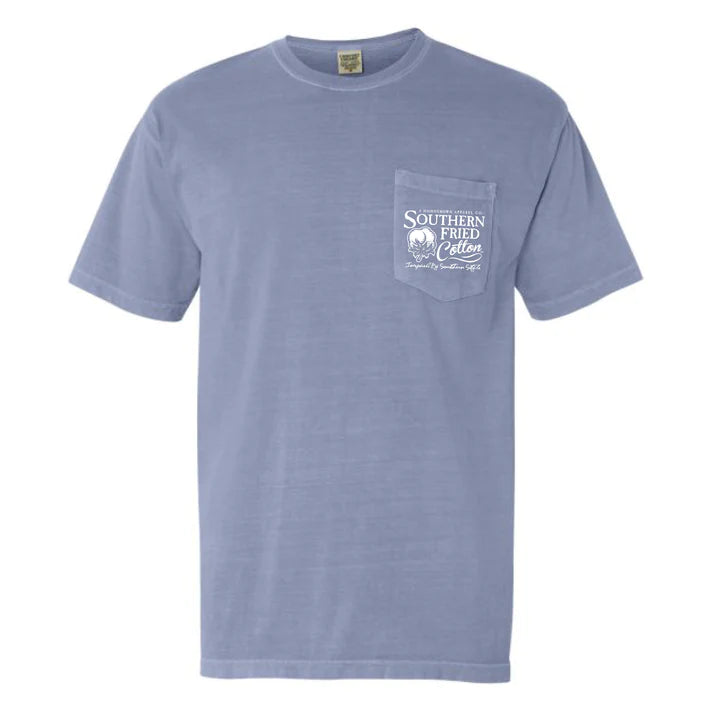 Pop a Top & Drop a Bobber SoFriCo Tee in Ice Blue