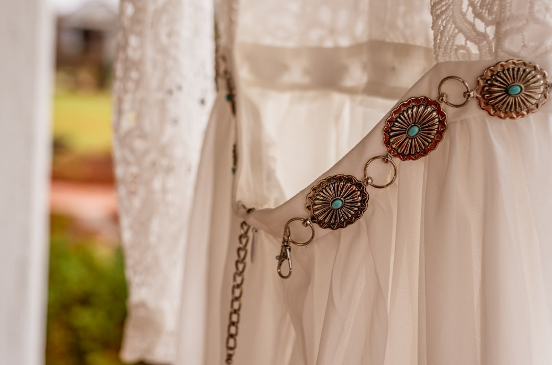 Turquoise Dress Belt Wedding Accessories