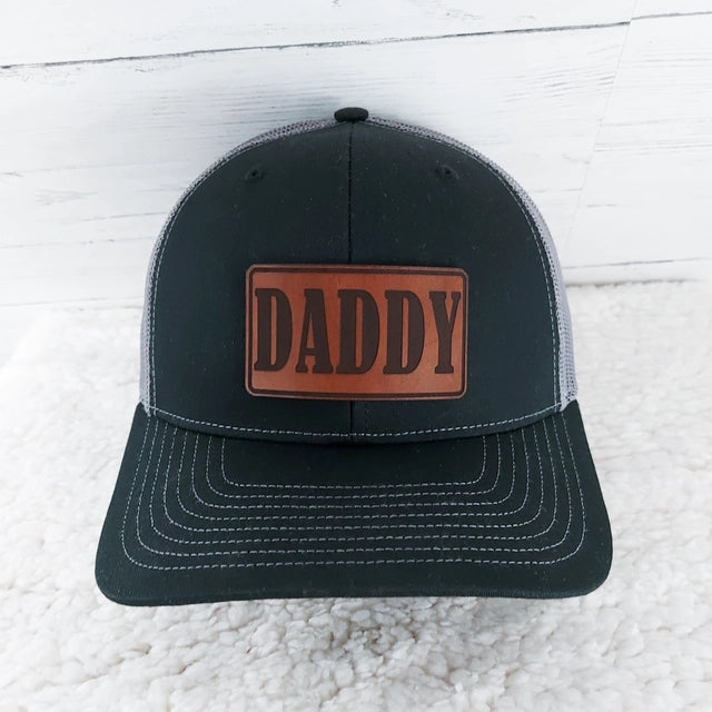 DADDY Faux Leather Hat Patch