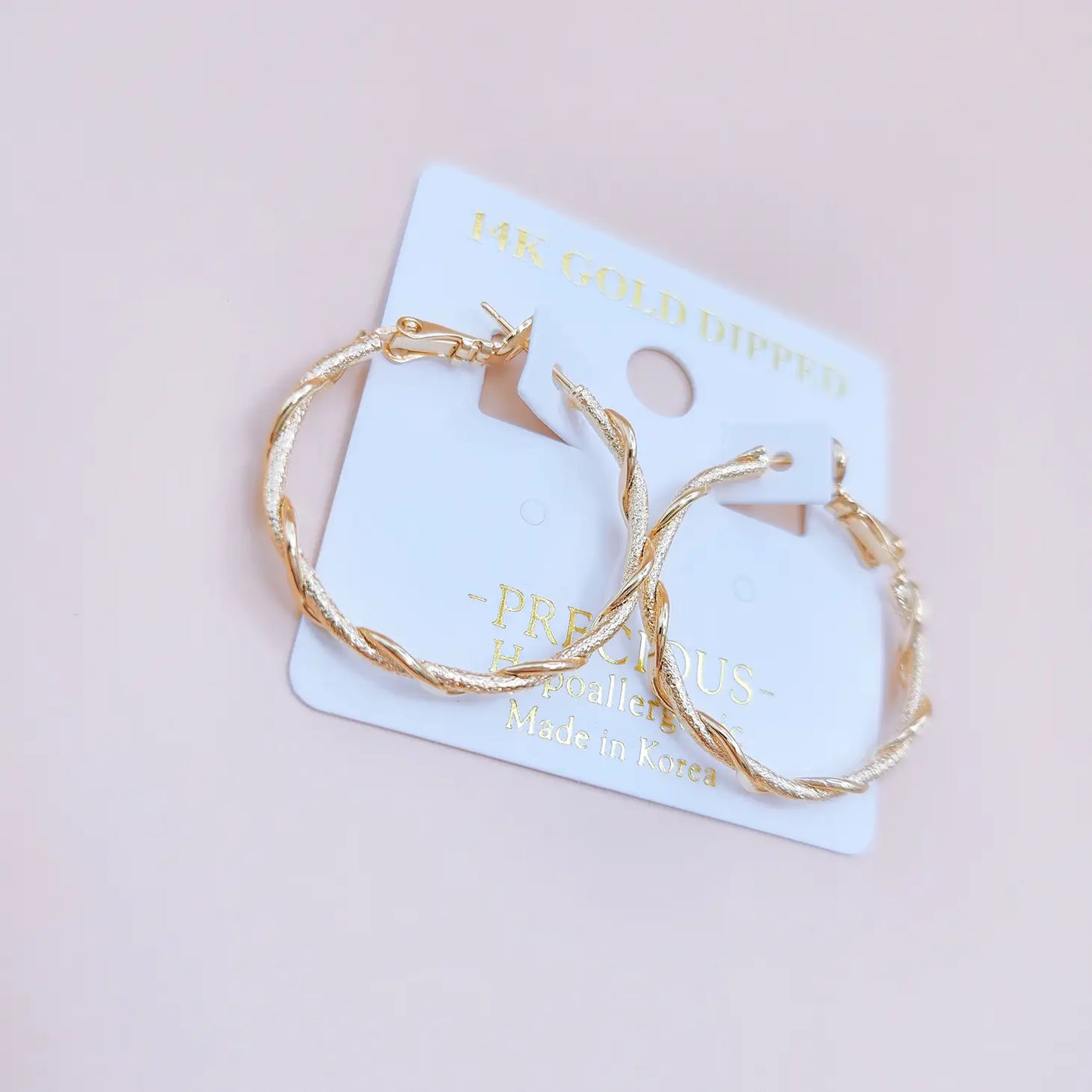 Daylight Darling Twisted Hoop Earrings