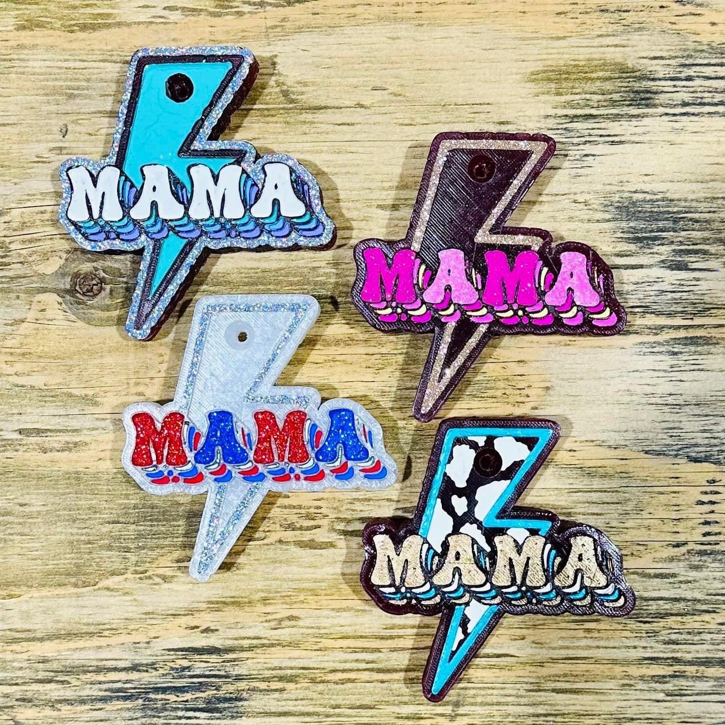 Lightning Bolt Mama Car Freshie