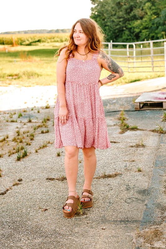 Pink Leopard Dress