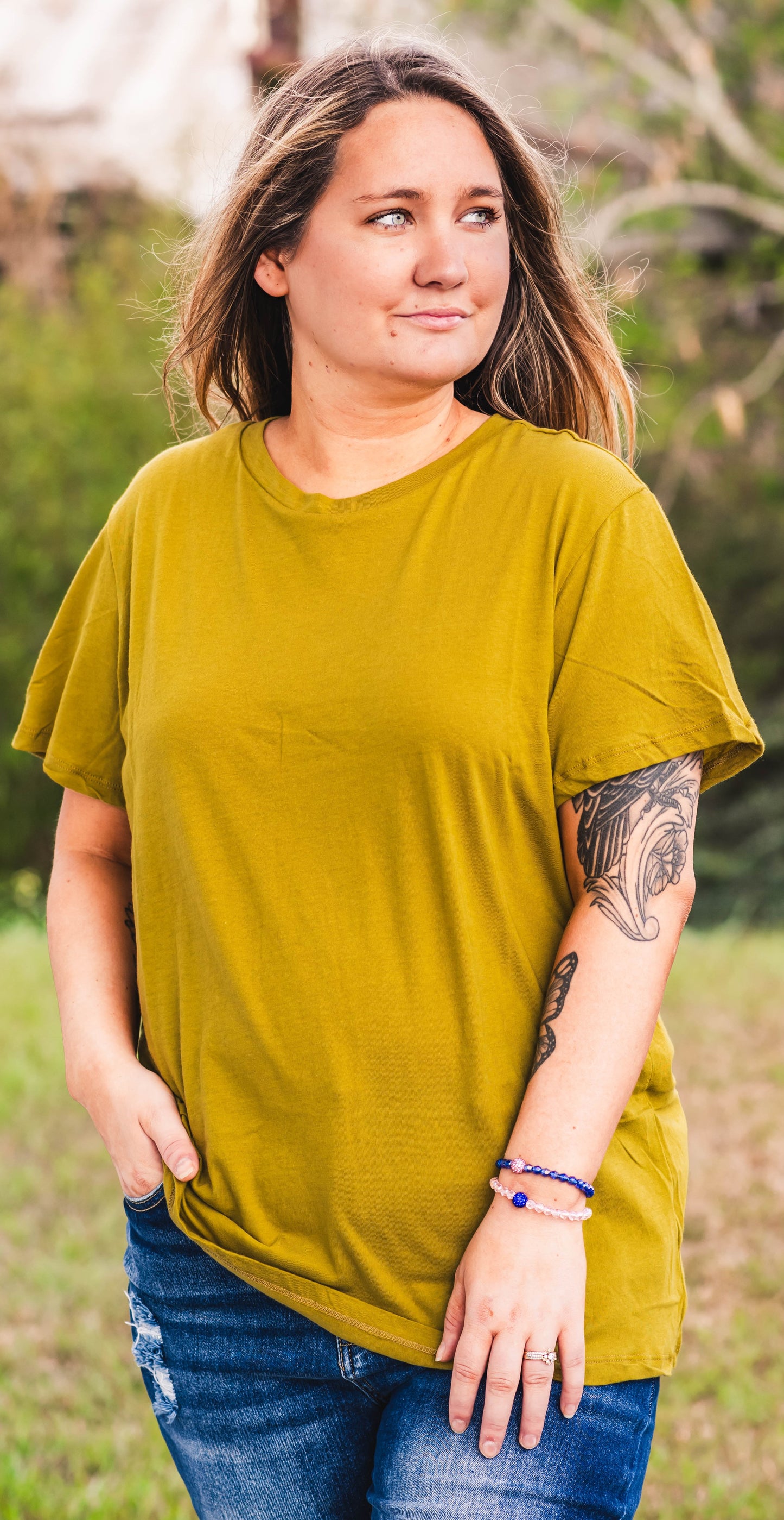 Not So Basic Zenana Tee | Olive