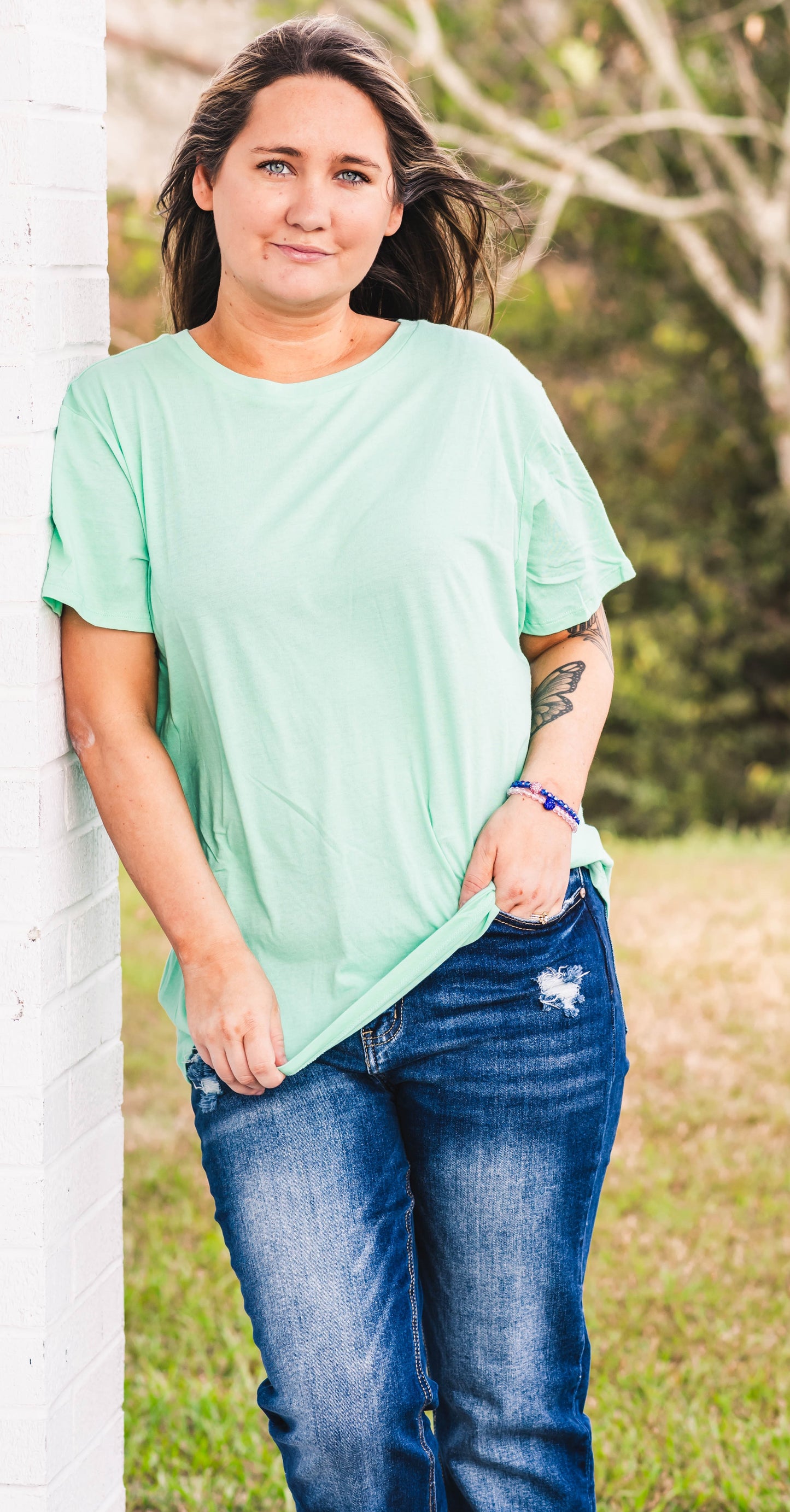 Not So Basic Zenana Tee | Mint