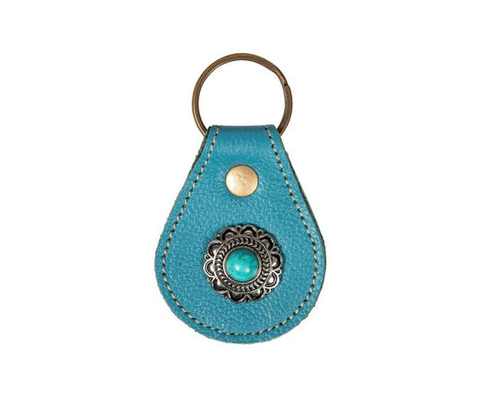 Concho Teal Key Fob