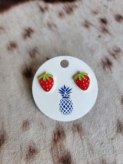 Strawberry Stud Earrings