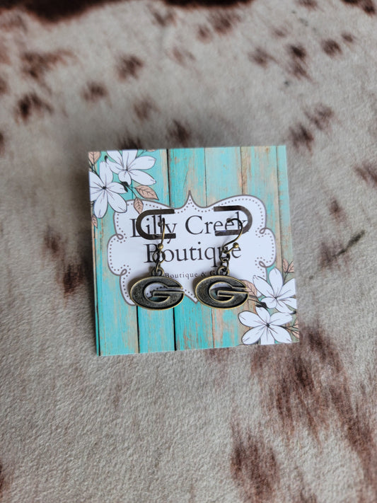 Georgia Vintage Logo Earrings