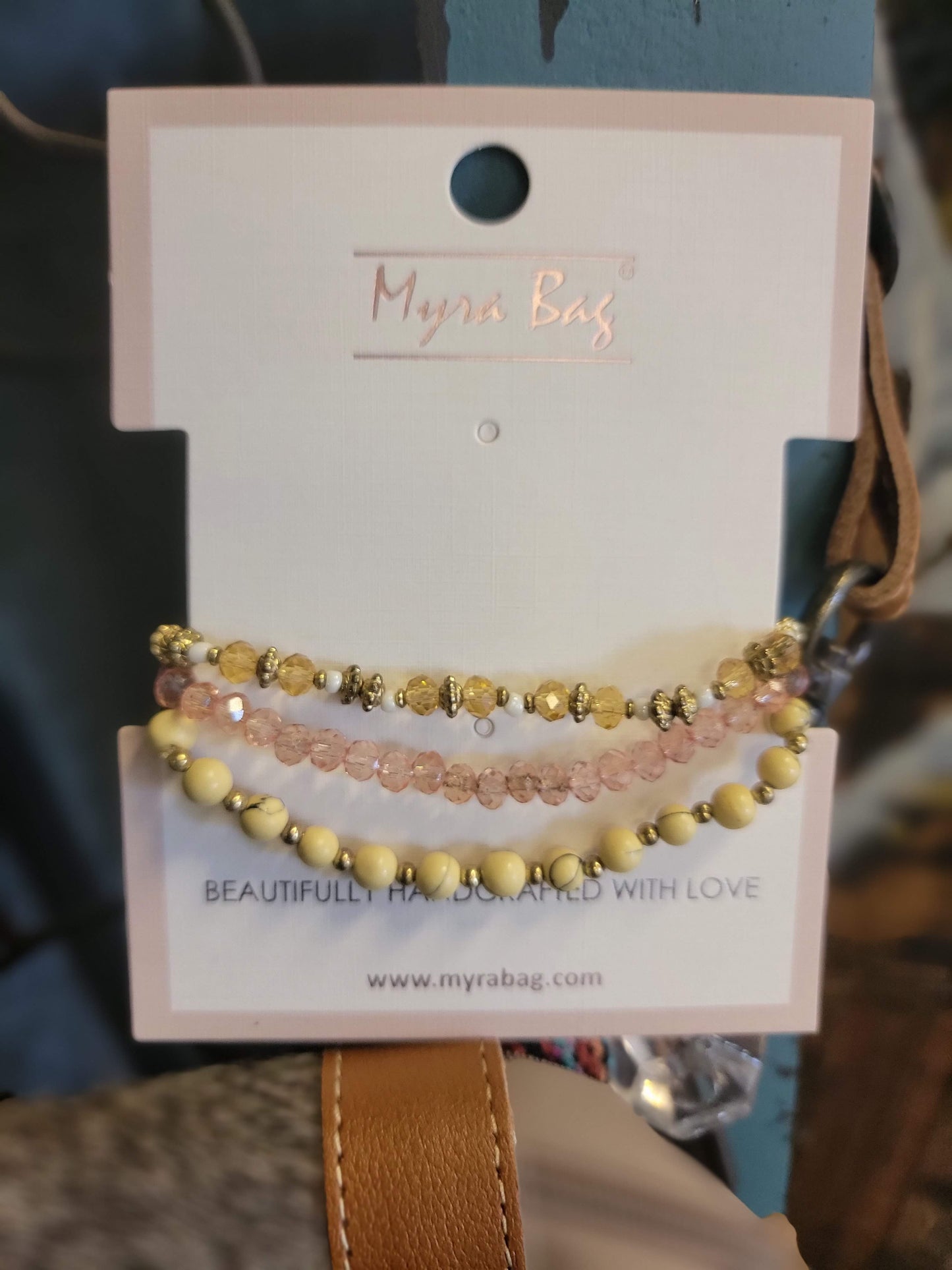 Pink Heart Myra Stack Bracelet Set