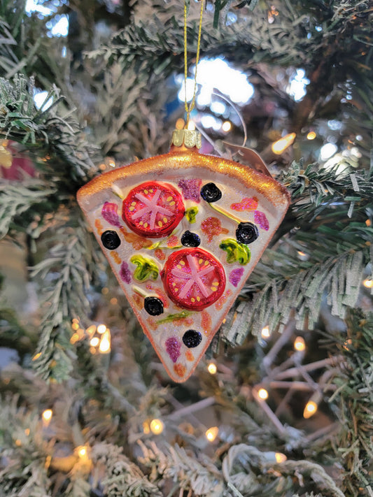 Pizza Slice Christmas Ornament