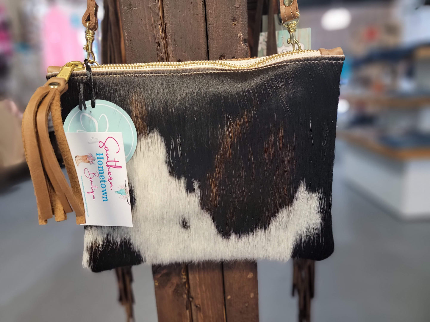 Caroline Cowhide Crossbody Bag