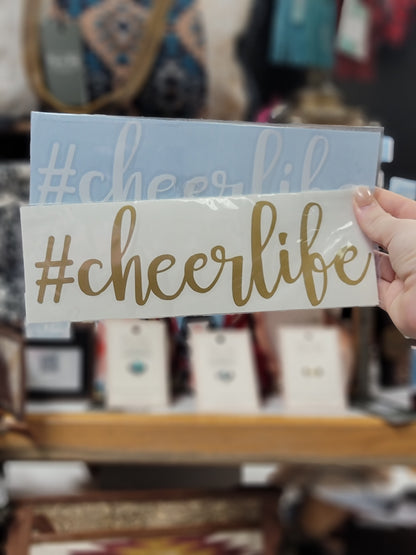 Cheer Life Vinyl Decal