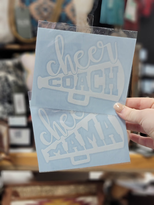 Cheer Coach Vinyl Decal