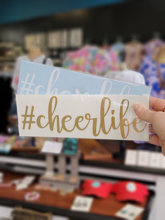 Cheer Life Vinyl Decal