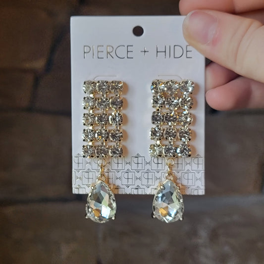 Rhinestone Drop Earrings