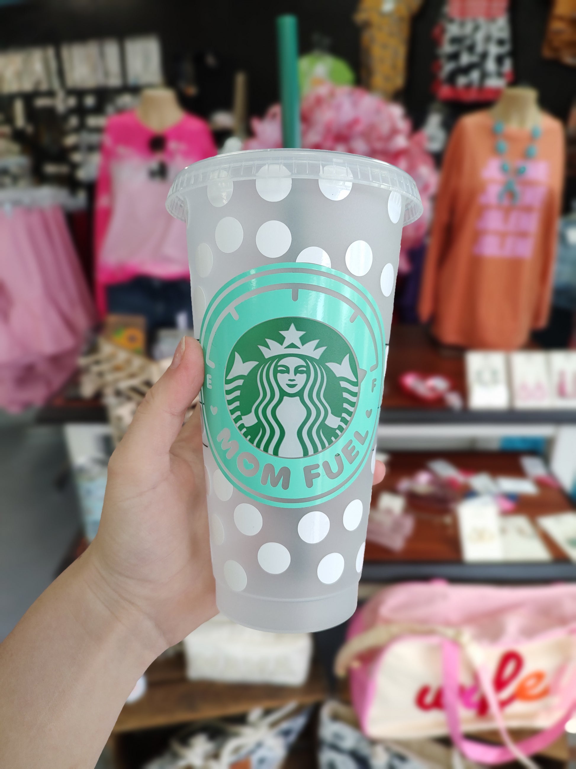 Christmas Polka Dots Cold Starbucks Tumbler