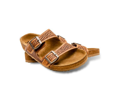 Hulchul Western Hand-Tooled Sandals